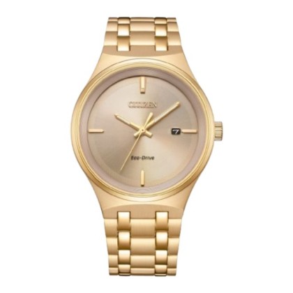 Citizen Eco-Drive BM7653-50Q Date Display 40mm Rose Gold Bracelet Analog Men Watch